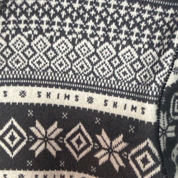 SKIMS One Piece Sleepwear Logo Onesie Black White NWT - Picture 7 of 8